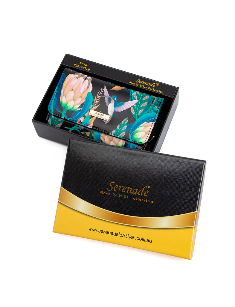 Serenade - LuLu Medium RDIF Leather wallet - Bird-7