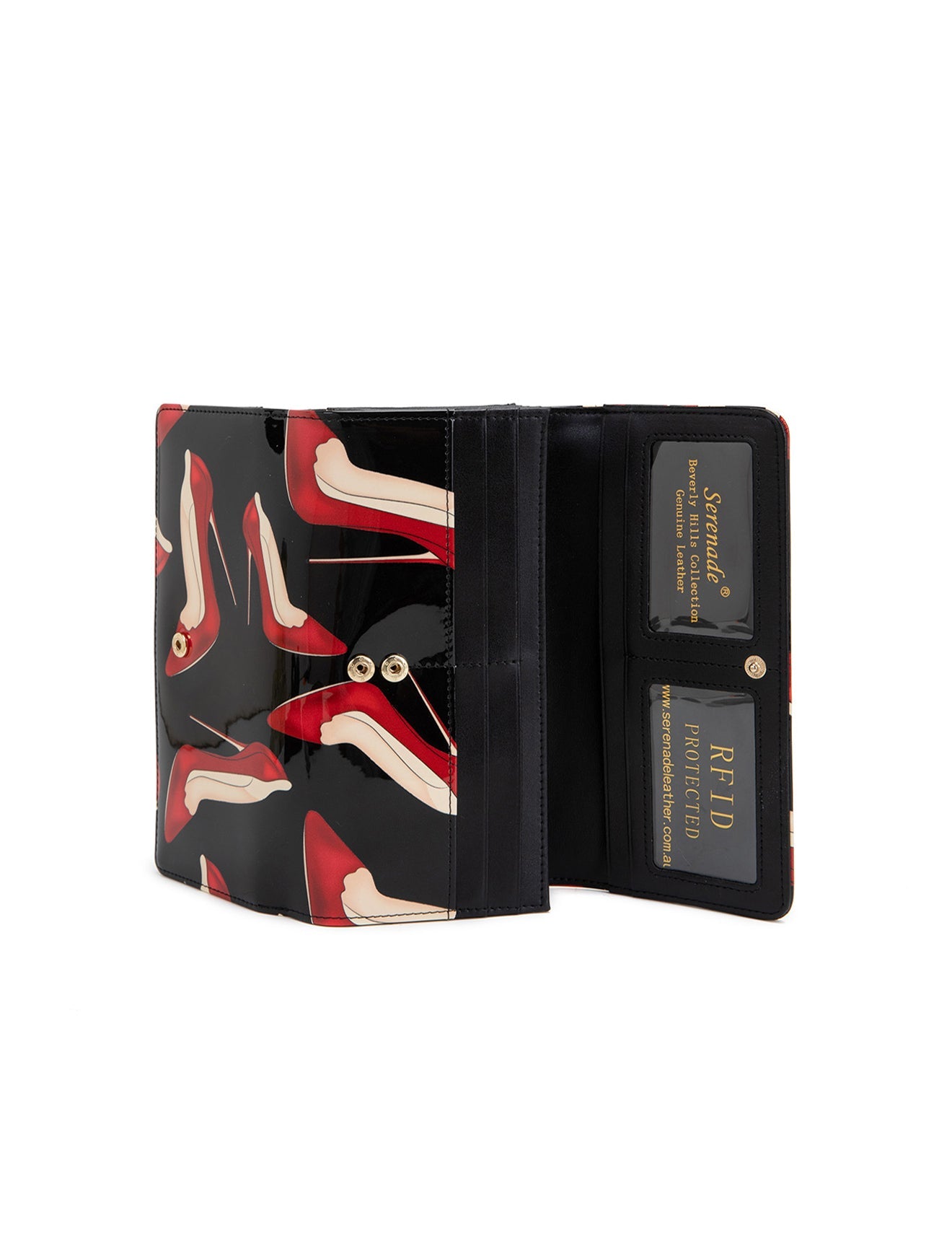 Serenade - WSF1901 Stiletto Large Leather Wallet with RFID