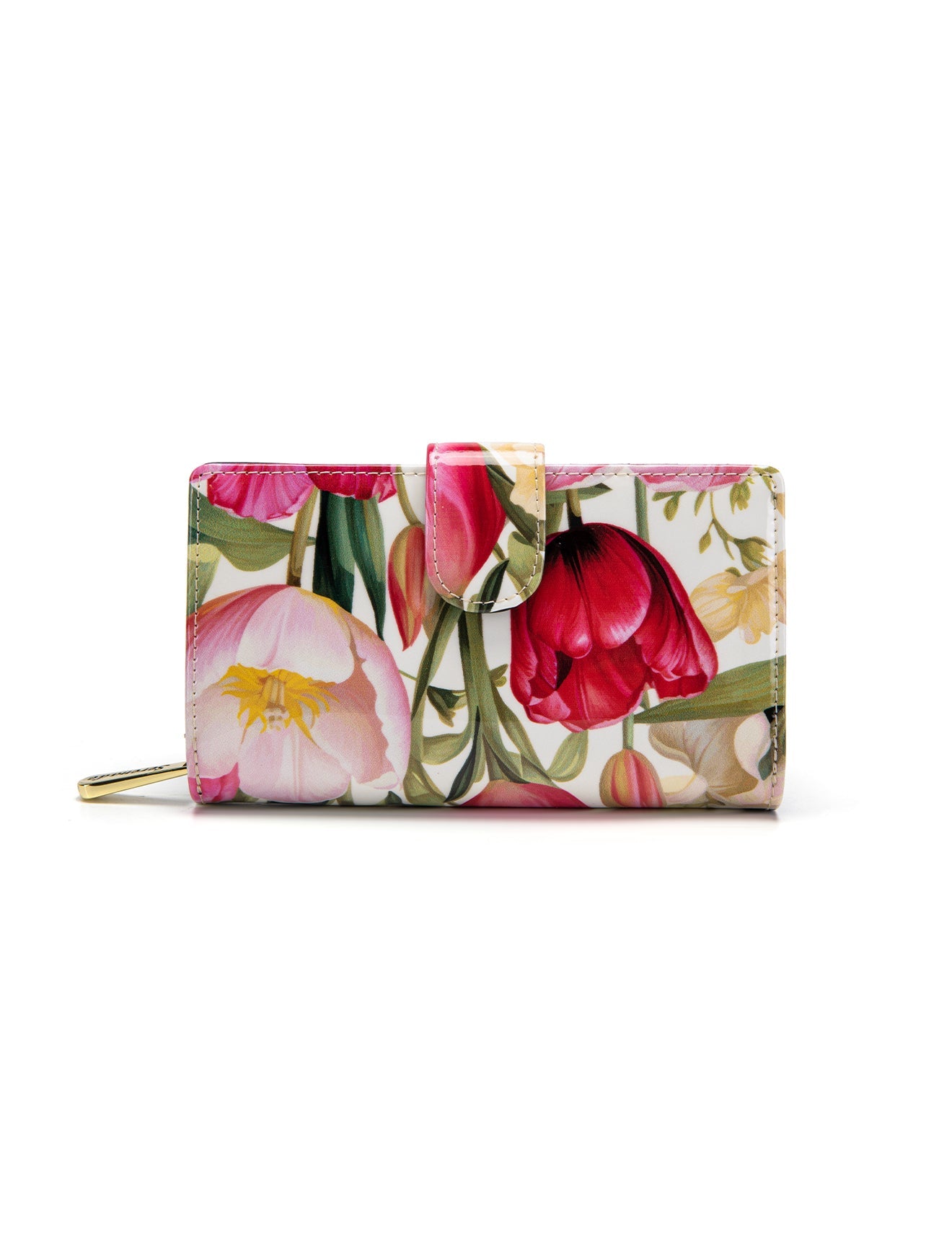 Serenade - WSF2102 Spring Tulip Medium Leather Wallet with RFID - 0