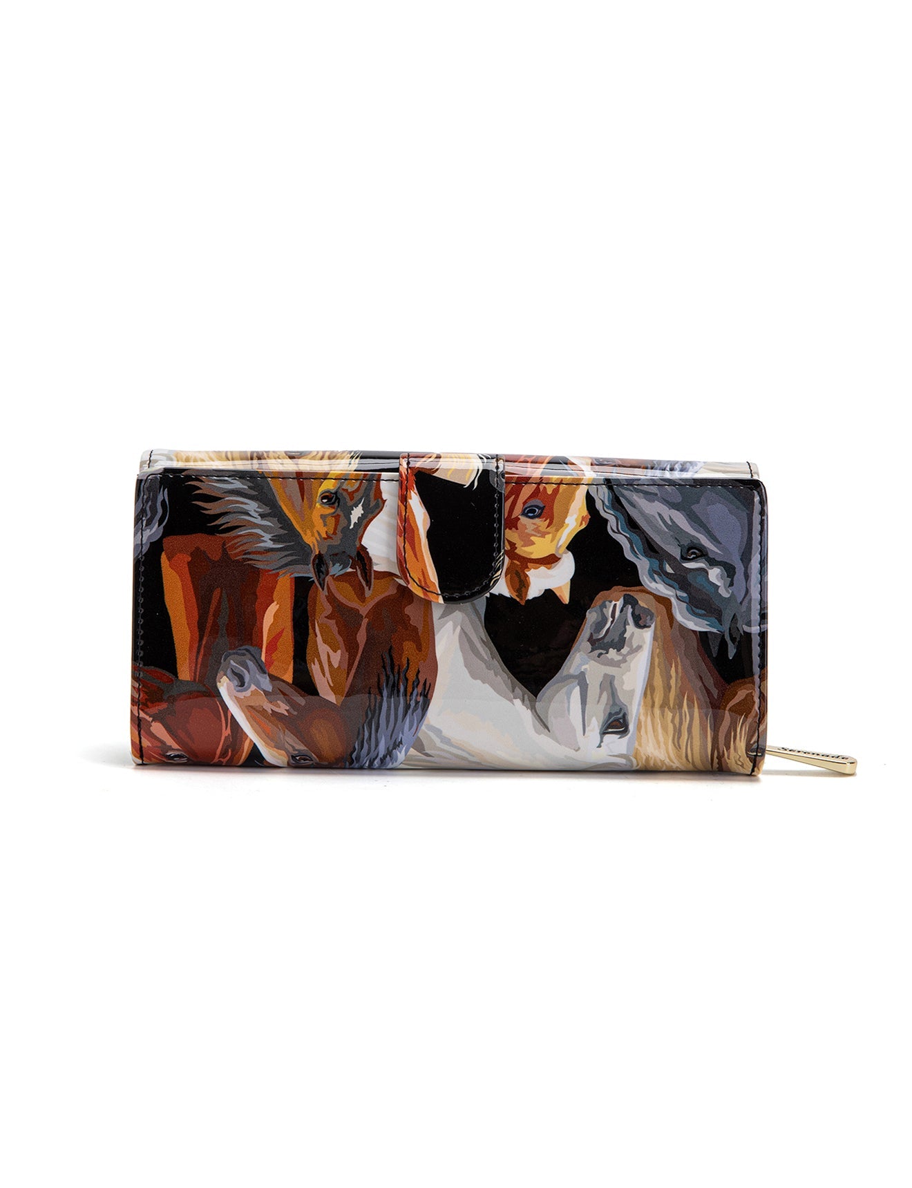 Serenade - WSF2401 Equestrian Large Leather Wallet with RFID - 0