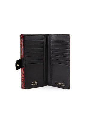 Serenade - WSF3801 Rose Buds Large Patent Leather RFID Wallet (SP)