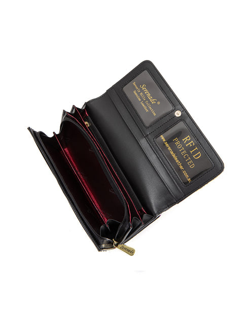Serenade - WSF3801 Rose Buds Large Patent Leather RFID Wallet (SP)