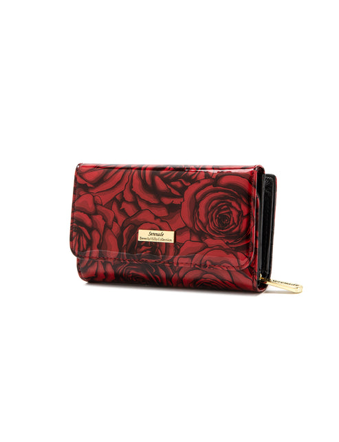 Serenade - WSF3802 Rose Buds Medium Patent Leather RFID Wallet (SP)
