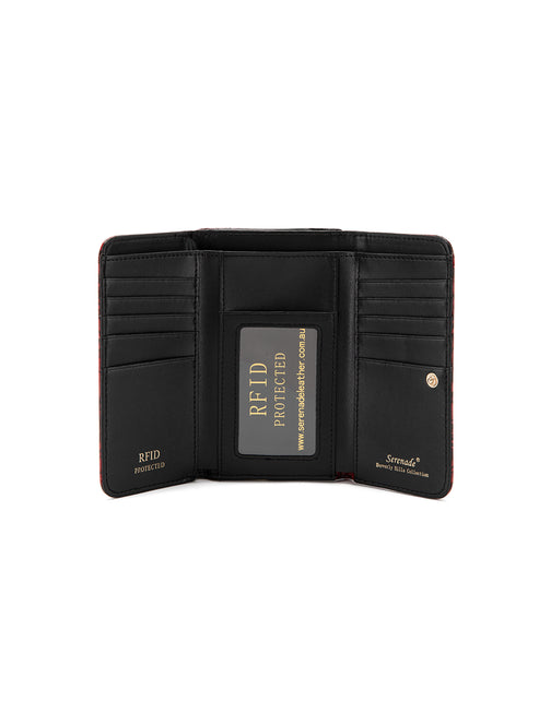 Serenade - WSF3802 Rose Buds Medium Patent Leather RFID Wallet (SP)