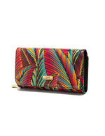 Serenade - WSF3901 Amazon Large Patent Leather Wallet - Coloured Palms