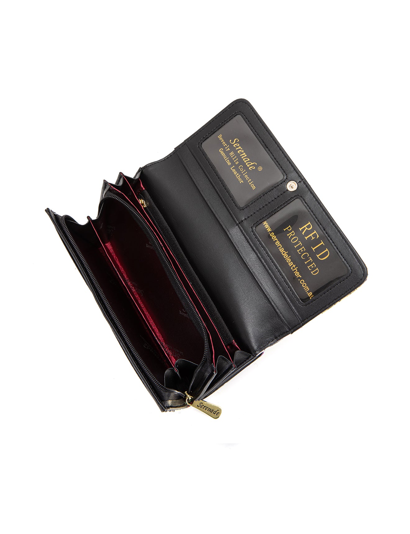 Serenade - WSF3901 Amazon Large Patent Leather Wallet - Coloured Palms
