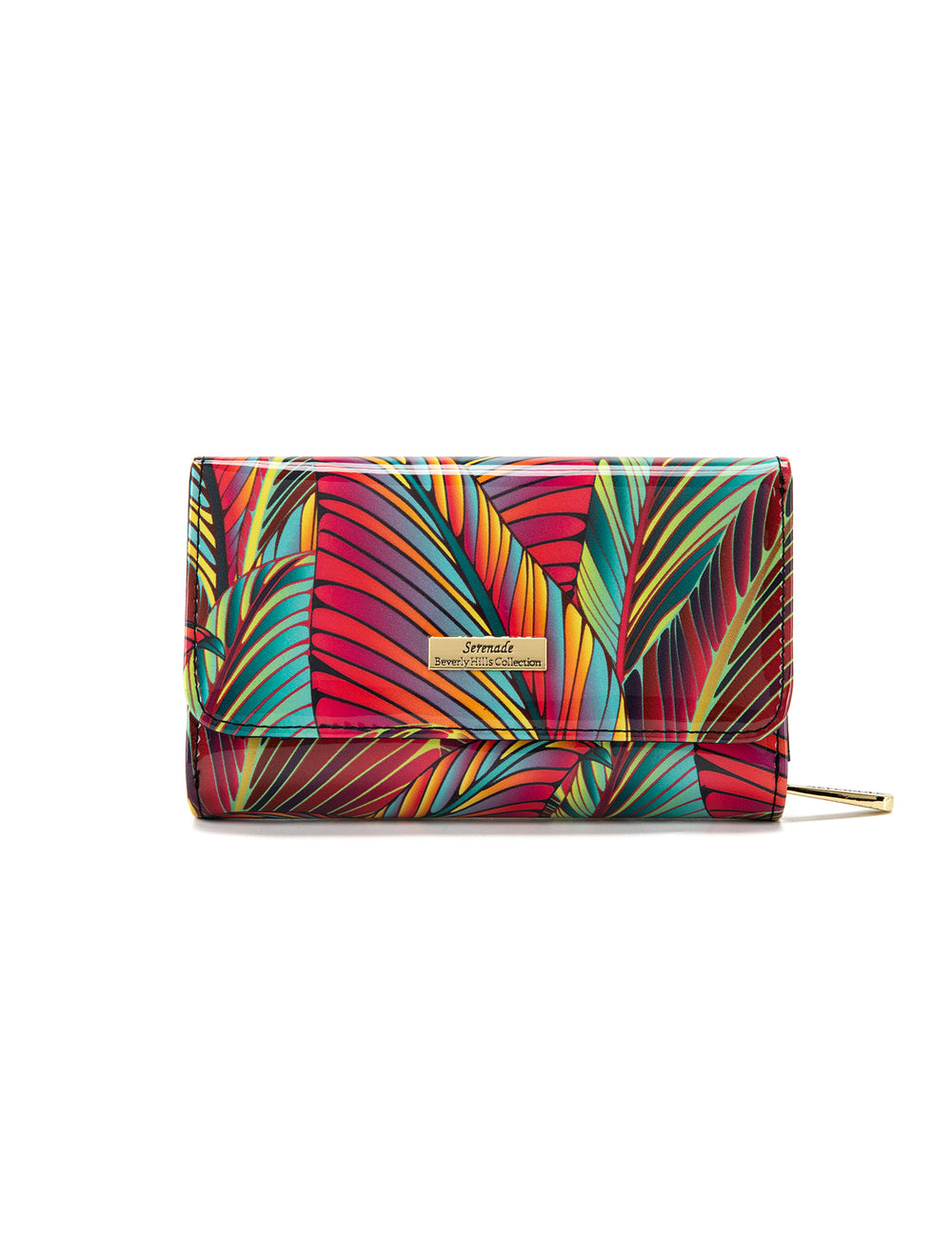 Serenade - WSF3902 Amazon Medium Leather Wallet - Coloured Palms