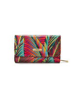 Serenade - WSF3902 Amazon Medium Leather wallet - Coloured Palms