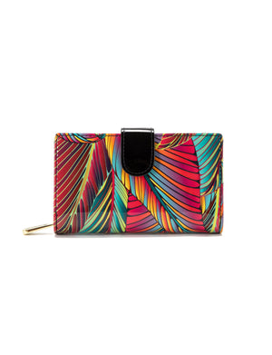 Serenade - WSF3902 Amazon Medium Leather Wallet - Coloured Palms