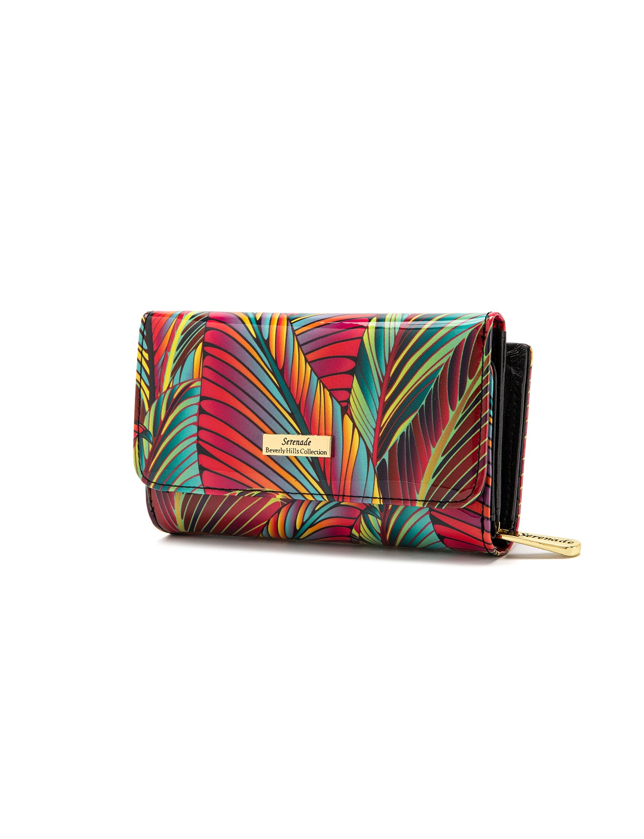 Serenade - WSF3902 Amazon Medium Leather wallet - Coloured Palms