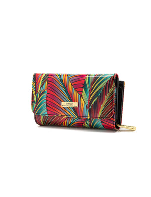 Serenade - WSF3902 Amazon Medium Leather Wallet - Coloured Palms