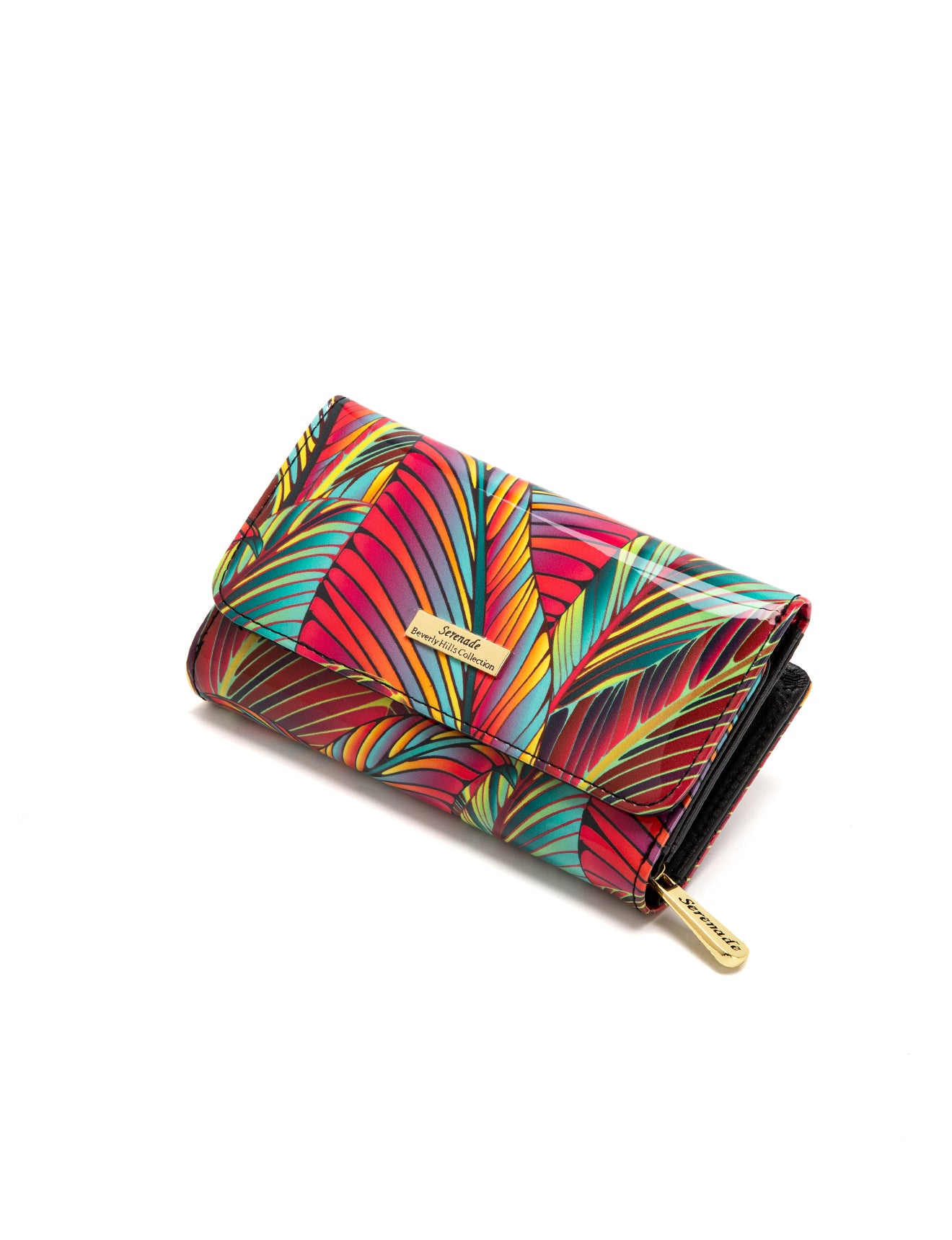 Serenade - WSF3902 Amazon Medium Leather wallet - Coloured Palms