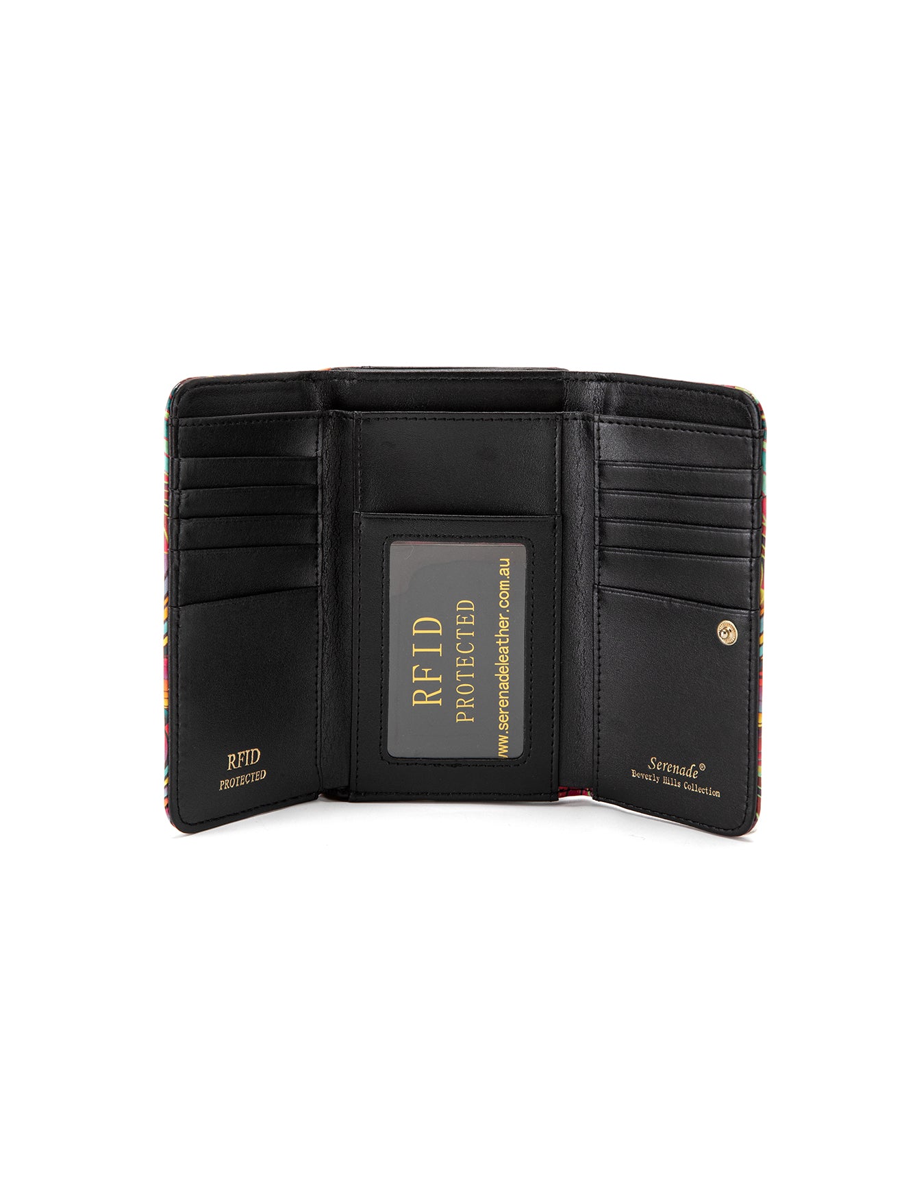 Serenade - WSF3902 Amazon Medium Leather wallet - Coloured Palms
