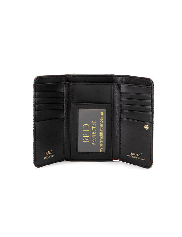 Serenade - WSF3902 Amazon Medium Leather Wallet - Coloured Palms