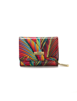 Serenade - WSF3903 Amazon Small Leather Wallet - Coloured Palms