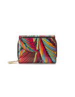 Serenade - WSF3903 Amazon Small Leather Wallet - Coloured Palms