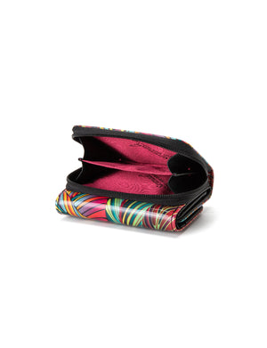 Serenade - WSF3903 Amazon Small Leather Wallet - Coloured Palms