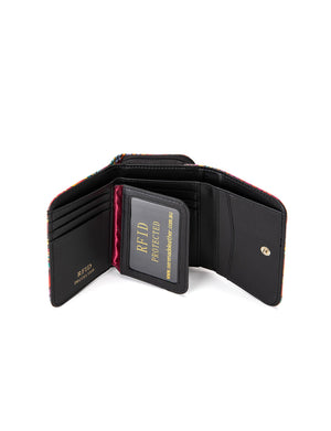 Serenade - WSF3903 Amazon Small Leather Wallet - Coloured Palms