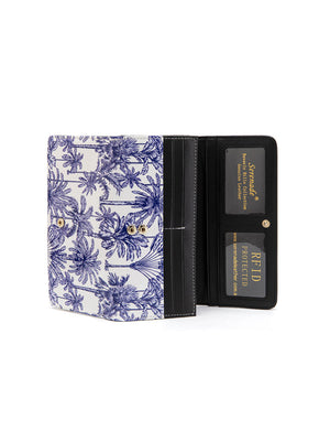 Serenade - WSF4001 Palms Large Patent Leather RFID Wallet (SP)