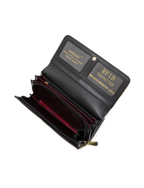 Serenade - WSF4001 Palms Large Patent Leather RFID Wallet (SP)