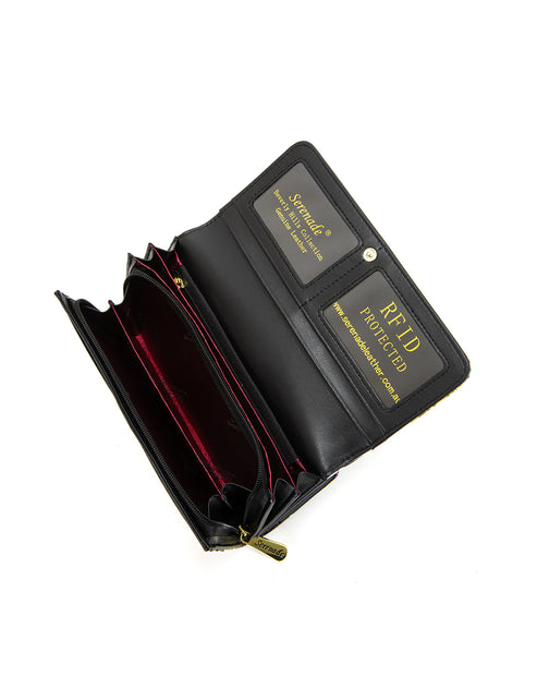 Serenade - WSF4101 Bouquet Large Leather Wallet