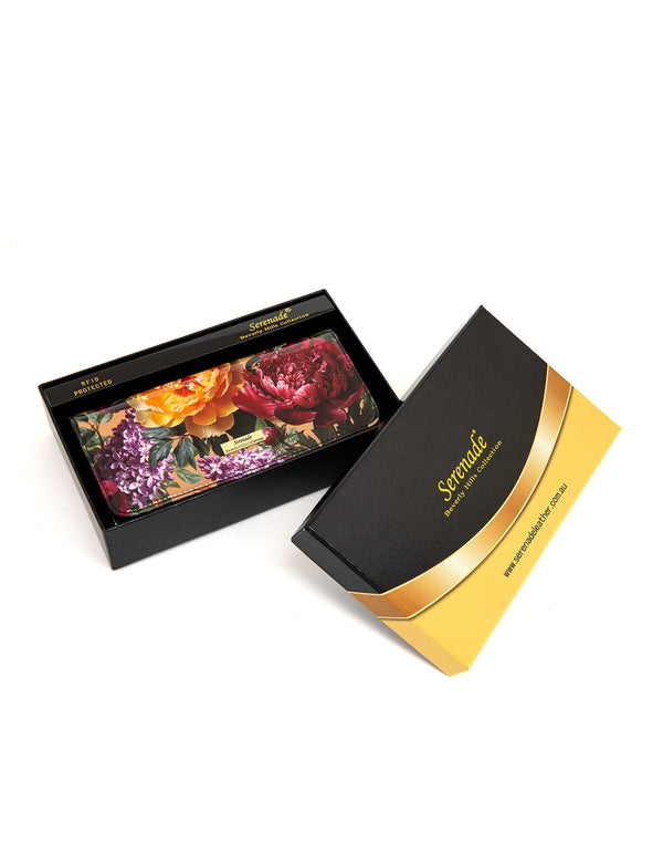 Serenade - WSF4101 Bouquet Large Leather Wallet