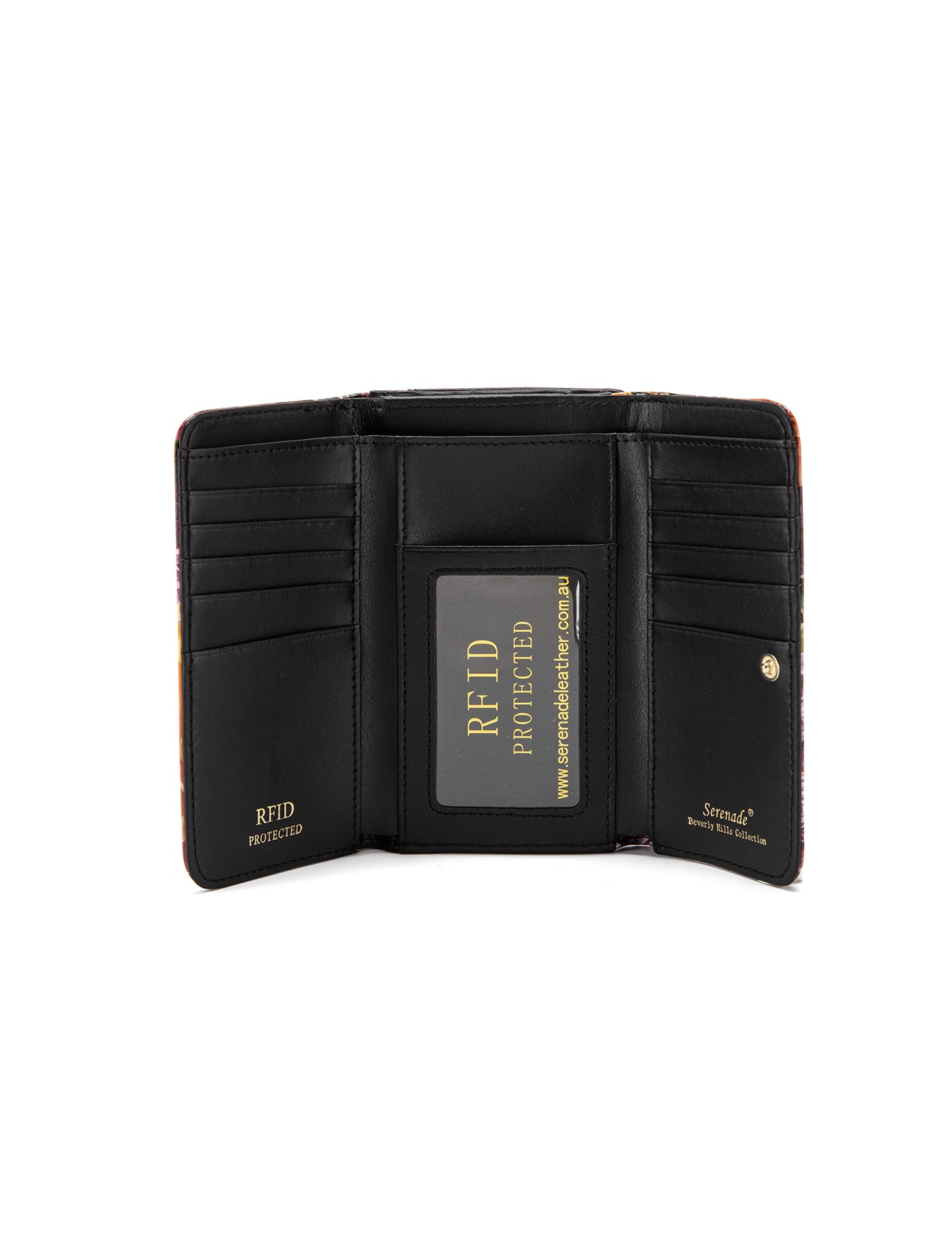 Serenade - WSF4102 Bouquet Medium Leather Wallet -