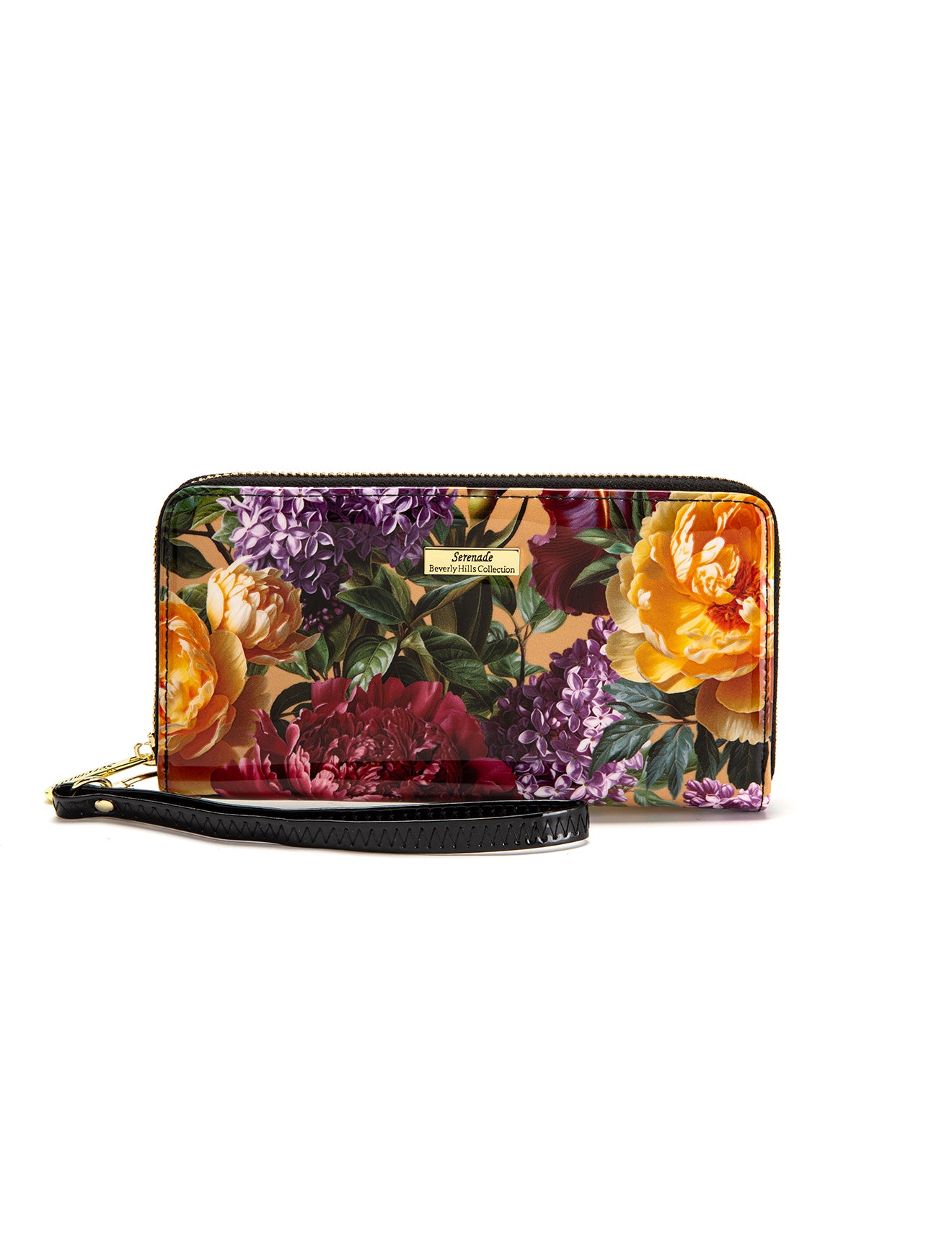 Serenade - WSF4116 Bouquet Zip Around Leather Wallet -