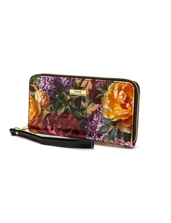 Serenade - WSF4116 Bouquet Zip Around Leather Wallet