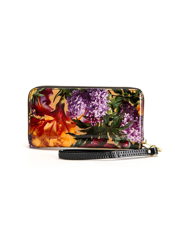 Serenade - WSF4116 Bouquet Zip Around Leather Wallet