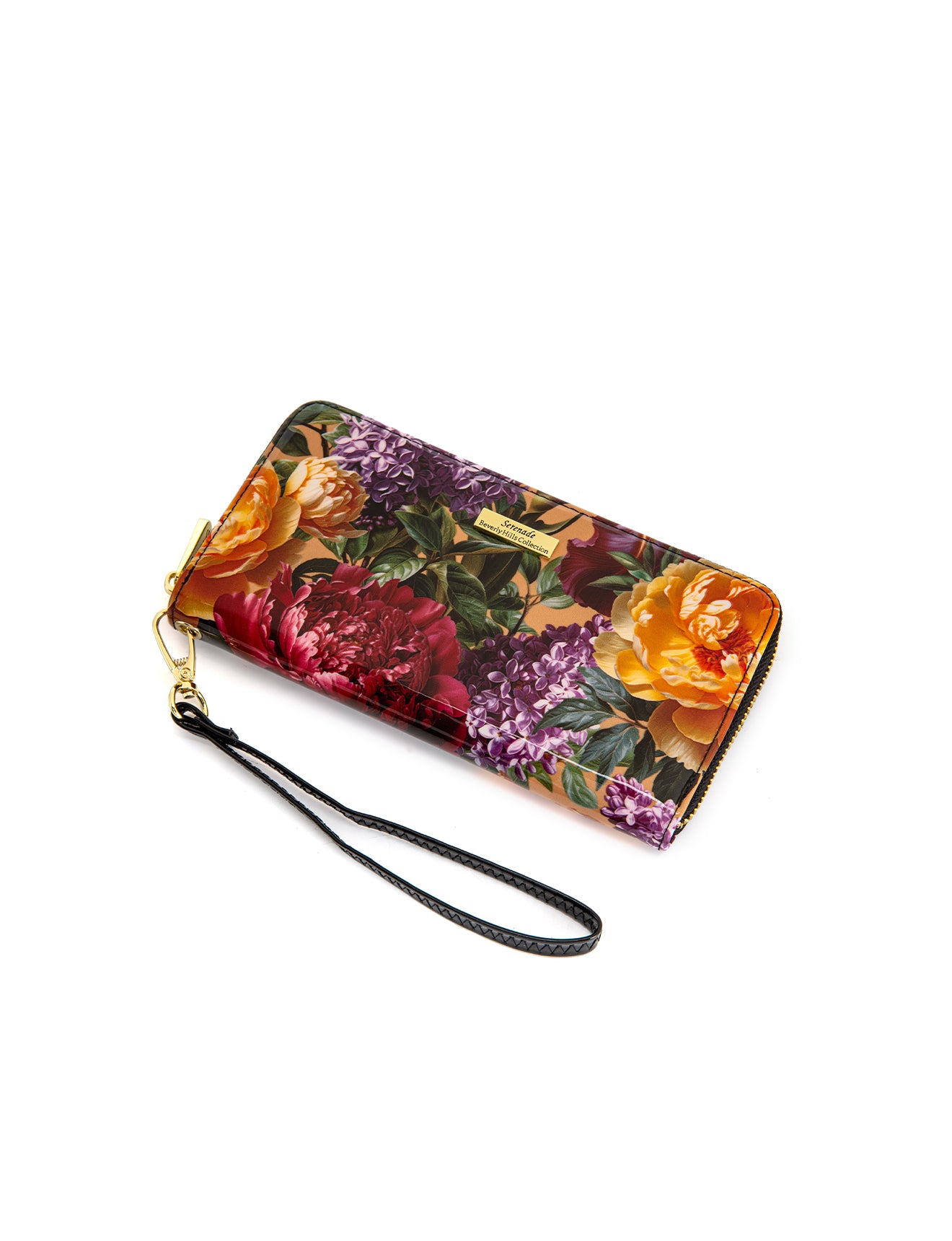 Serenade - WSF4116 Bouquet Zip Around Leather Wallet -