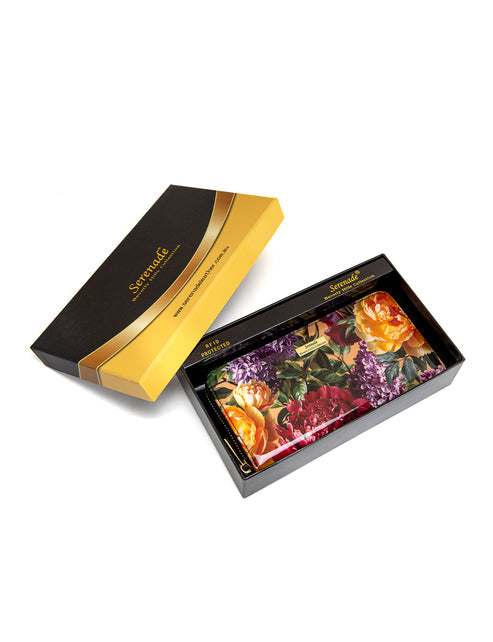 Serenade - WSF4116 Bouquet Zip Around Leather Wallet