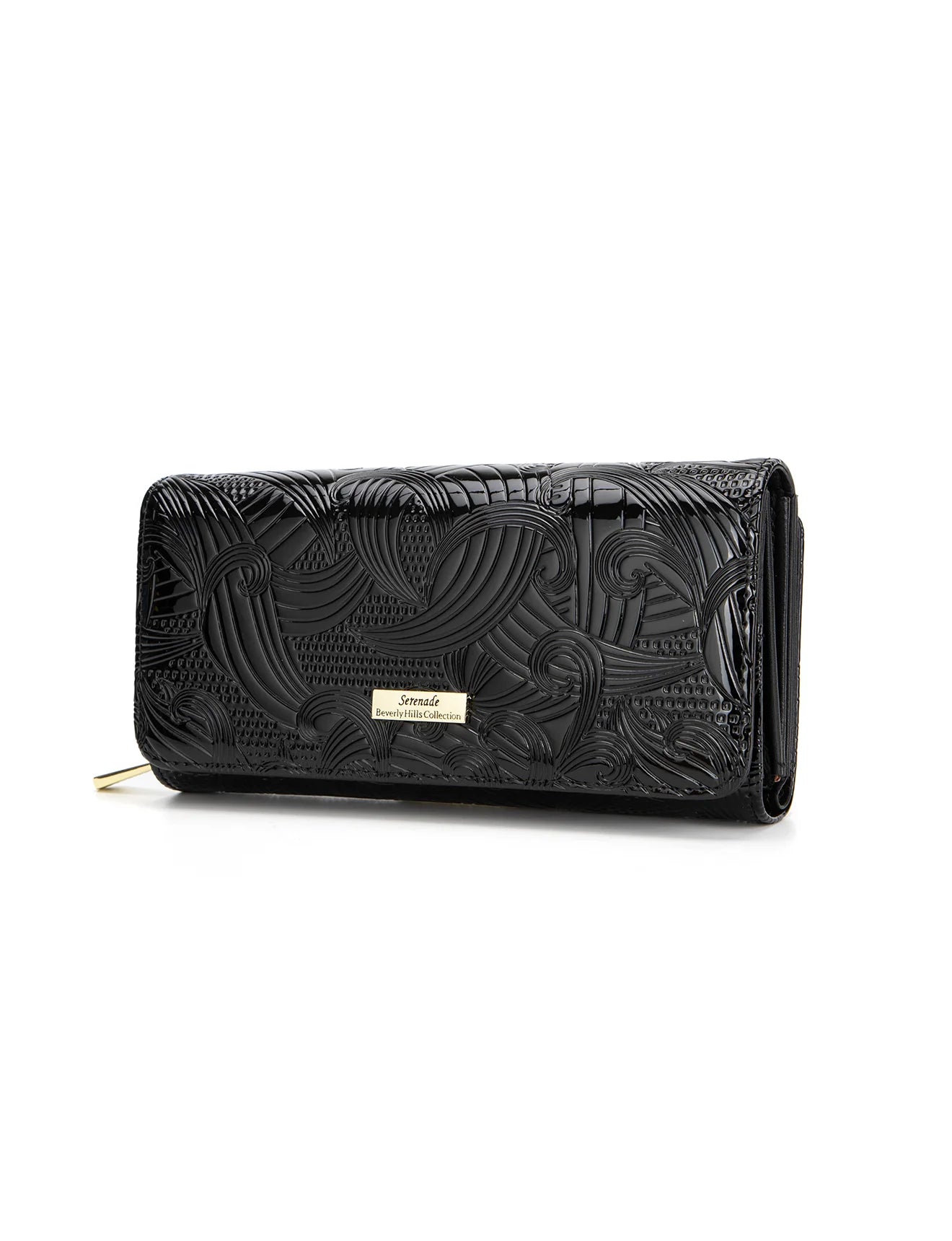 Serenade - WSF4501 AMIRA Large Leather Wallet - Black