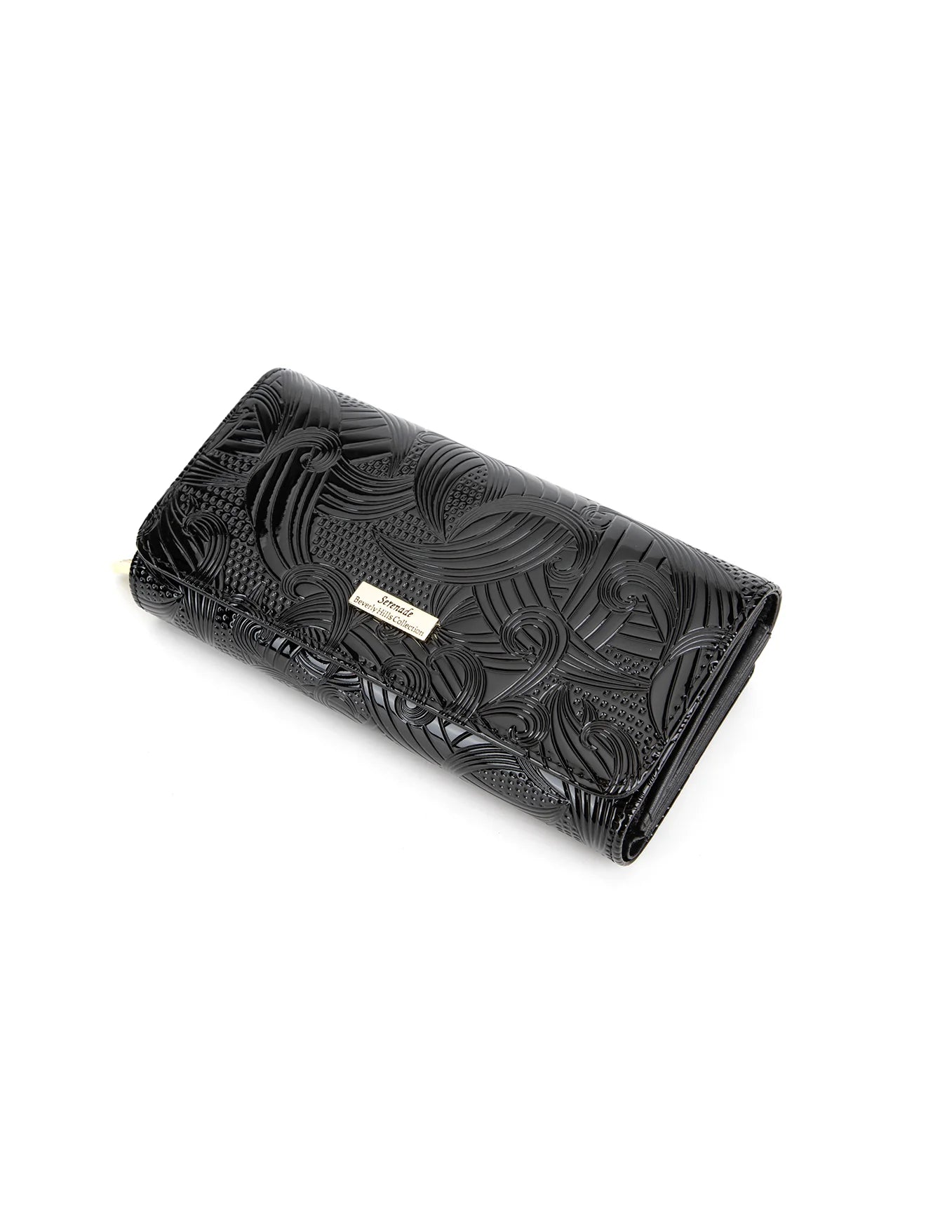 Serenade - WSF4501 AMIRA Large Leather Wallet - Black