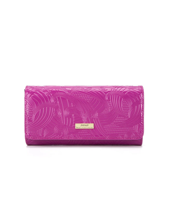 Serenade - WSF4501 Amira Large Leather Wallet - Magenta