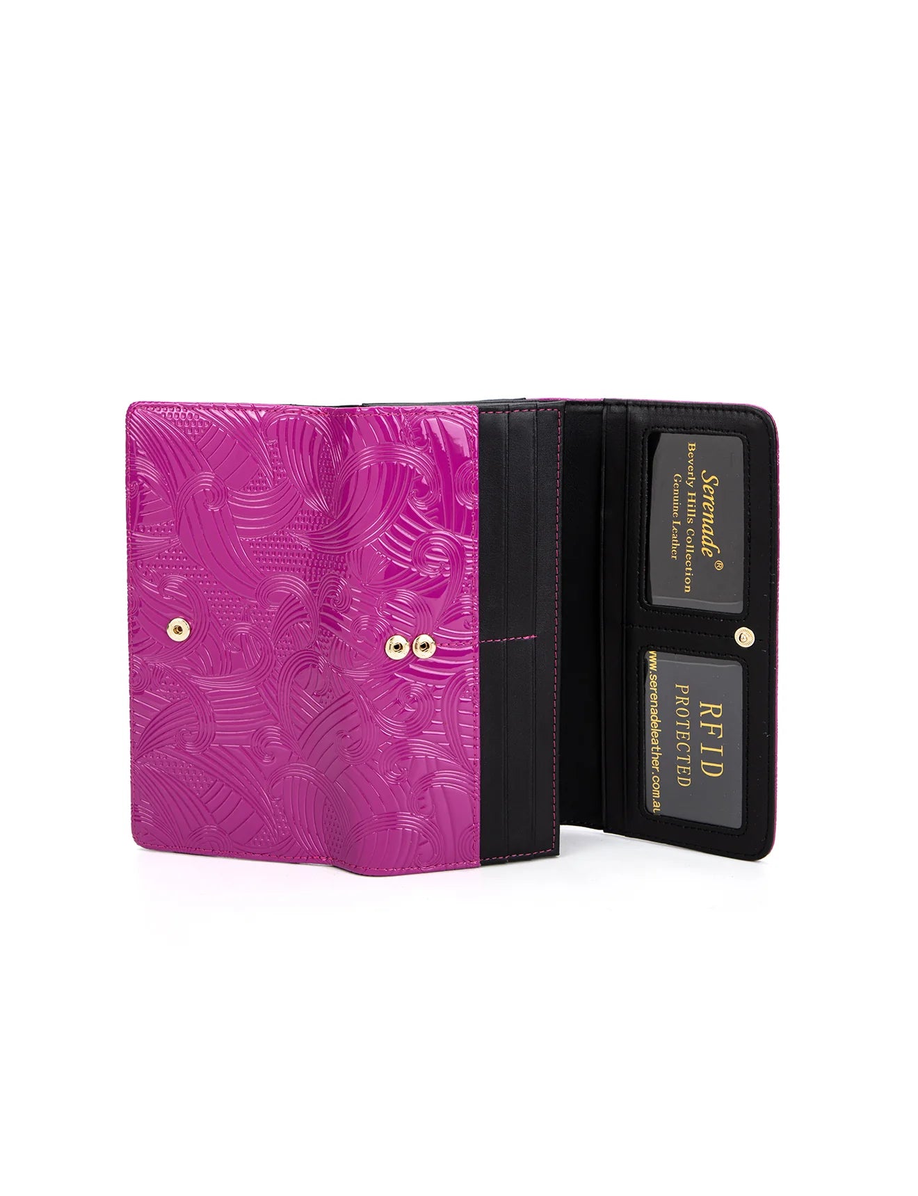 Serenade - WSF4501 AMIRA Large Leather Wallet - Magenta