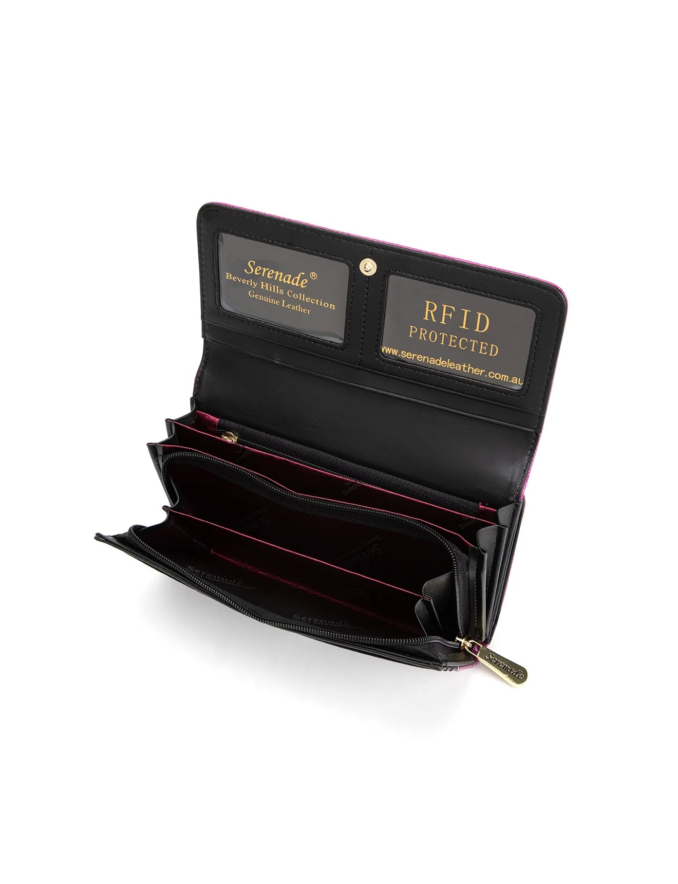 Serenade - WSF4501 AMIRA Large Leather Wallet - Magenta