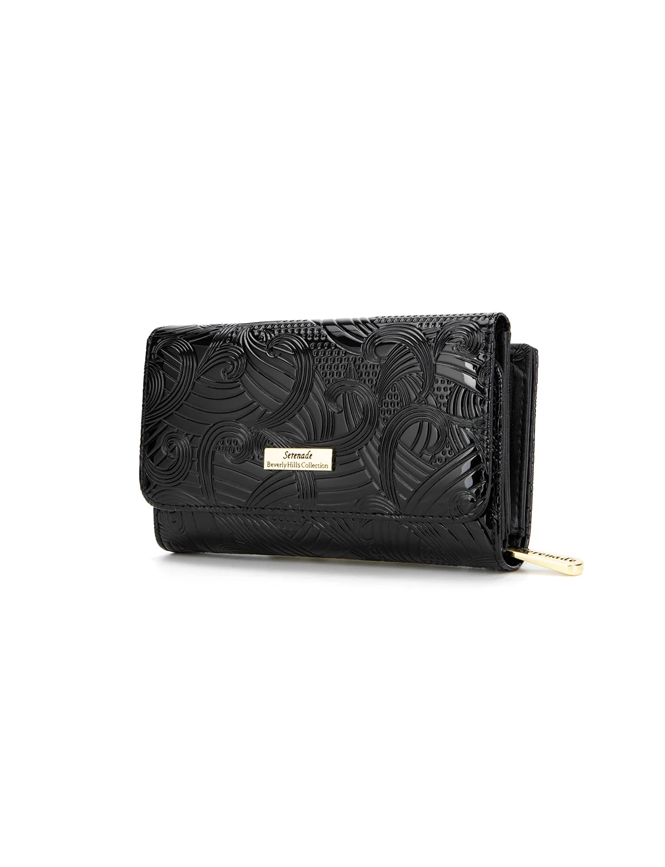 Serenade - WSF4502 AMIRA Medium Leather Wallet - Black