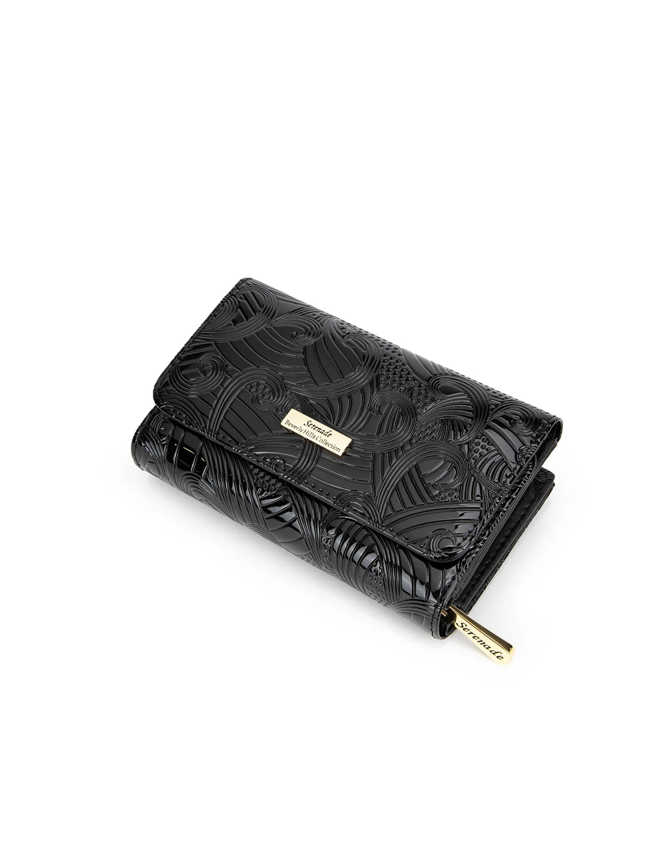 Serenade - WSF4502 AMIRA Medium Leather Wallet - Black