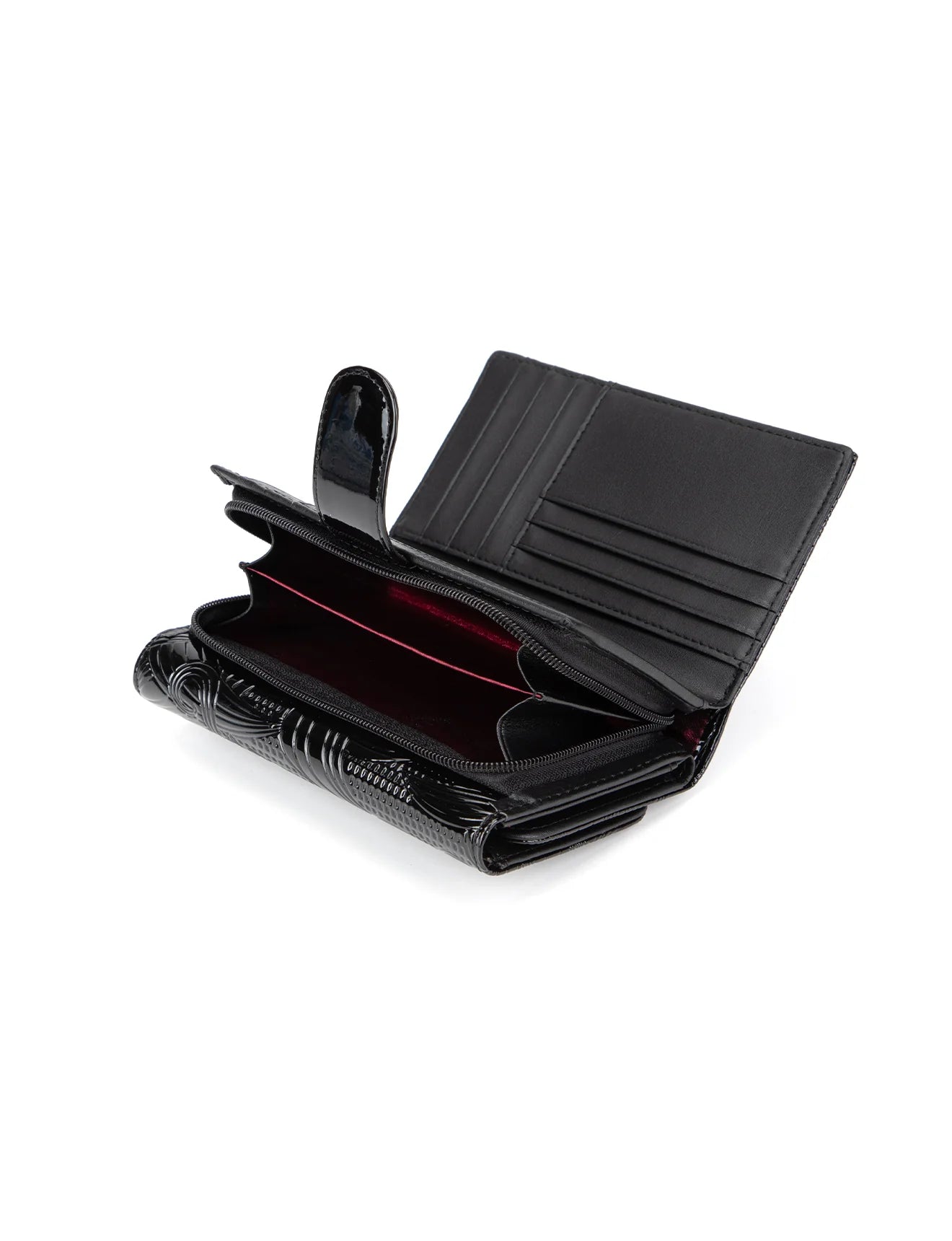 Serenade - WSF4502 AMIRA Medium Leather Wallet - Black