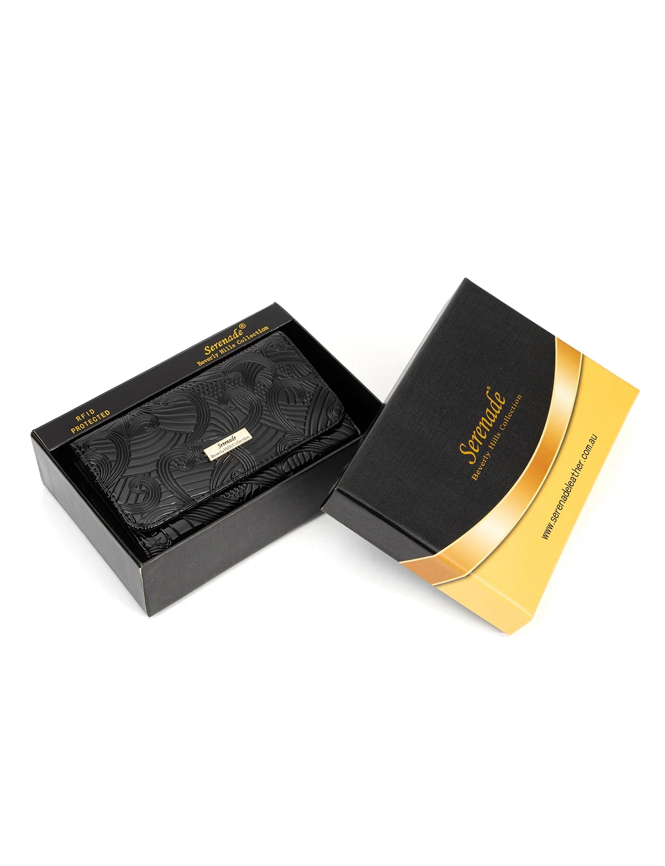 Serenade - WSF4502 AMIRA Medium Leather Wallet - Black