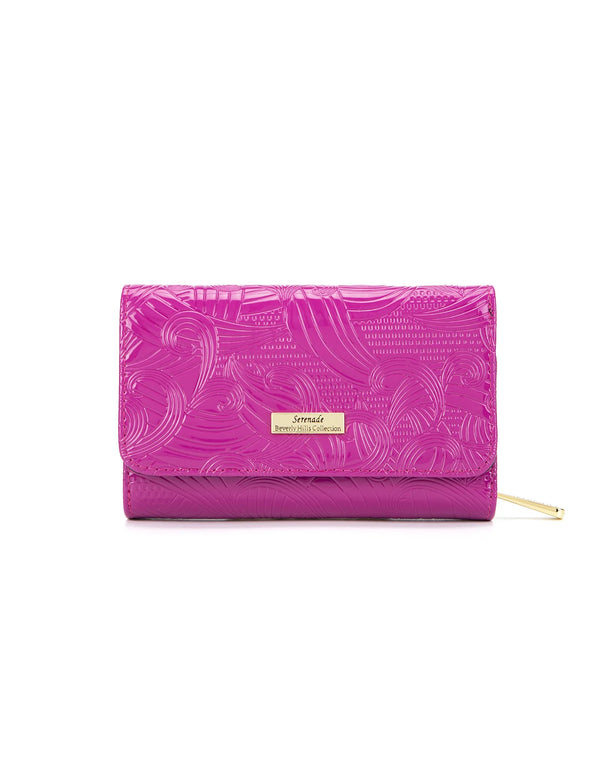 Serenade - WSF4502 Amira Medium Leather Wallet - Magenta