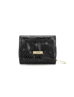 Serenade - WSF4503 Amira Small Leather Wallet - Black