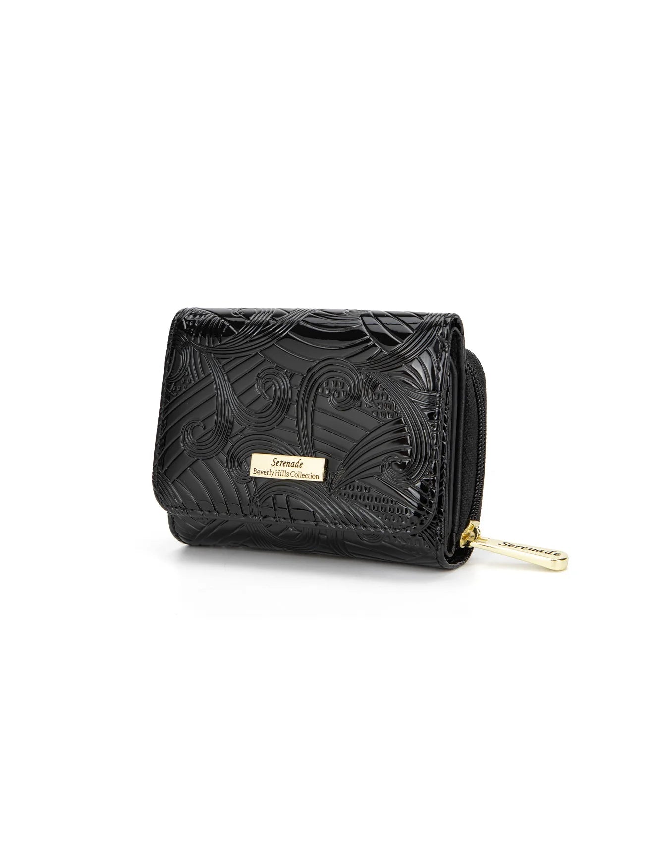 Serenade - WSF4503 AMIRA Small Leather Wallet - Black