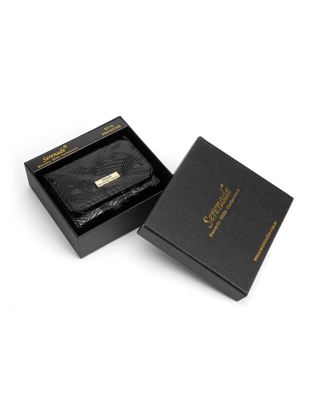 Serenade - WSF4503 AMIRA Small Leather Wallet - Black