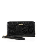 Serenade - WSF4516 Amira Zip Around Leather Wallet - Black