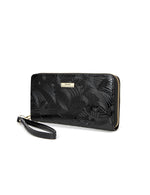Serenade - WSF4516 Amira Zip Around Leather Wallet - Black