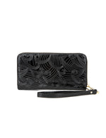 Serenade - WSF4516 Amira Zip Around Leather Wallet - Black