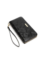 Serenade - WSF4516 Amira Zip Around Leather Wallet - Black
