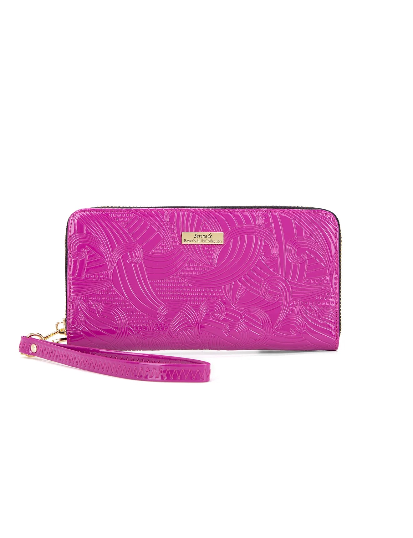 Serenade - WSF4516 Amira Zip Around Leather Wallet - Magenta
